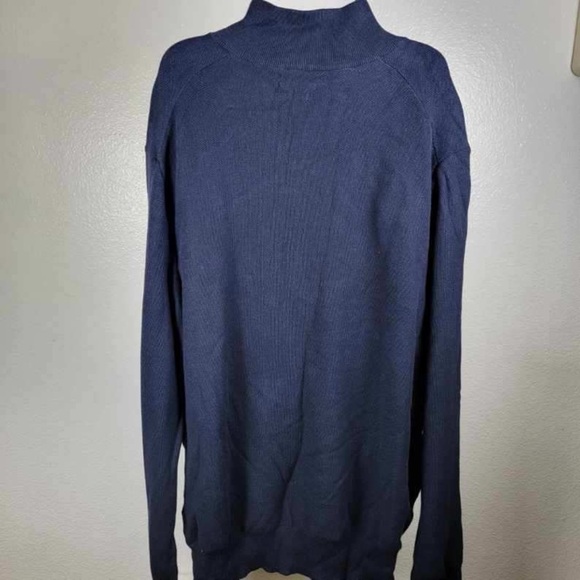 Polo Ralph Lauren Men's Navy Blue 100% Pima Cotton Sweater Size 4XLT - Picture 2 of 8